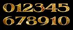 金字 黄金字 金属字 钛金字