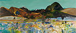 长条风景油画