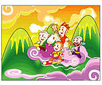 西游记文化旅游年卡通形象设计