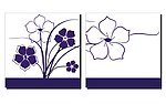 青花无框画