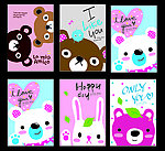 鼠绘卡哇伊熊 笔记本