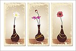 时尚花瓶无框画 装饰画
