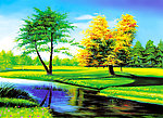 油画风景