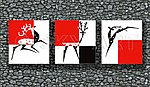 无框装饰画（可爱梅花鹿剪影）