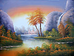 欧美手绘风景油画