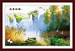 山水画 油画山水