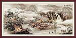 风景画 山村水乡