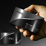 黑色名片五金名片金属名片建材名片