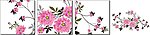 矢量花纹设计无框画