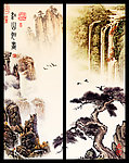 移门 山水画