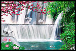 自然风光 湖边风景 流水生财