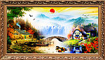 油画风景 山水油画
