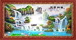 山水画 油画风景