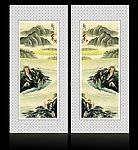 移门国画山水 山水画