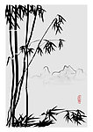 水墨竹韵