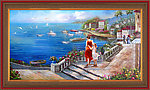油画风景 地中海油画