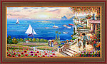 油画风景 地中海油画