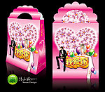 婚宴情人节糖果礼品包装 粉色新娘