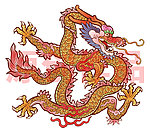 五彩生肖龙