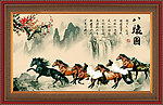 八骏全图