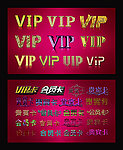 VIP卡 贵宾卡 字体设计