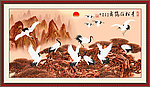 中国画 国画 松鹤延年