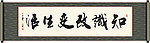 知识改变生活书法