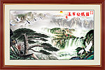 迎客松图