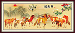 骏马图