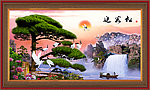 山水风景 迎客松