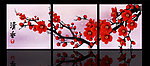无框画梅花