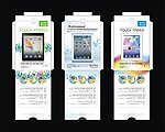 IPAD保护膜纸袋包装设计模版