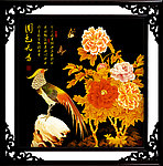 金色牡丹 装饰画