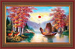 油画 一帆风顺