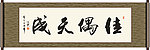 佳偶天成书法
