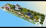 室内生态园景观鸟瞰图