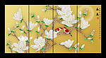 玉兰花国画
