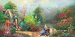 油画 乡村花园