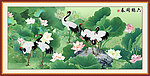 国画荷花