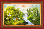 风景油画 田园油画 油画风景