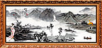 水墨画 山水