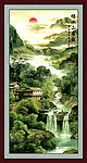 国画 巨幅山水画