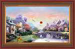 油画 乡村田园
