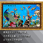 花鸟画 孔雀