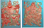 精雕图 门神一套 jdp