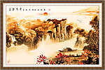 巨幅山水画