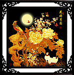 金色牡丹