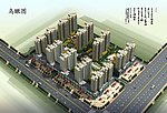 小区效果图