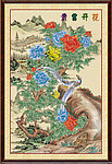 工笔国画 画框富贵