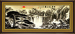 巨幅山水画